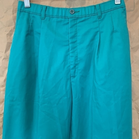 Levi’s Sportswear Vintage Green Button Zipper Pleated Mom Pocket Khaki Pants 13” - Picture 2 of 14